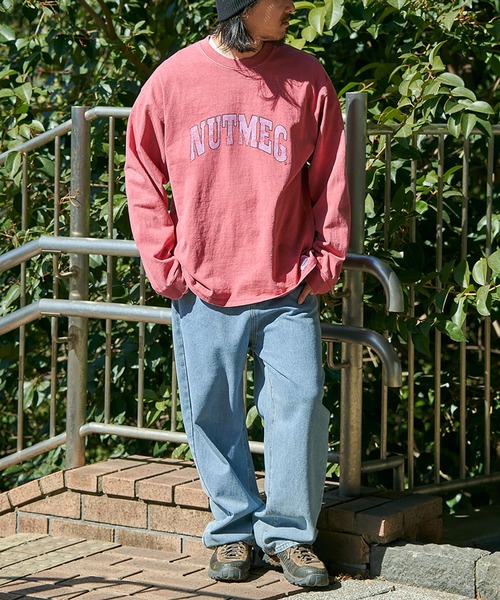 NO NEED（ノーニード）の「【NUTMEG】製品染めナンバリングロンＴ（Tシャツ/カットソー・メンズ・チャコール/ピンク/ブルー/グリーン/ブルー系その他・M/L）」の11枚目の写真