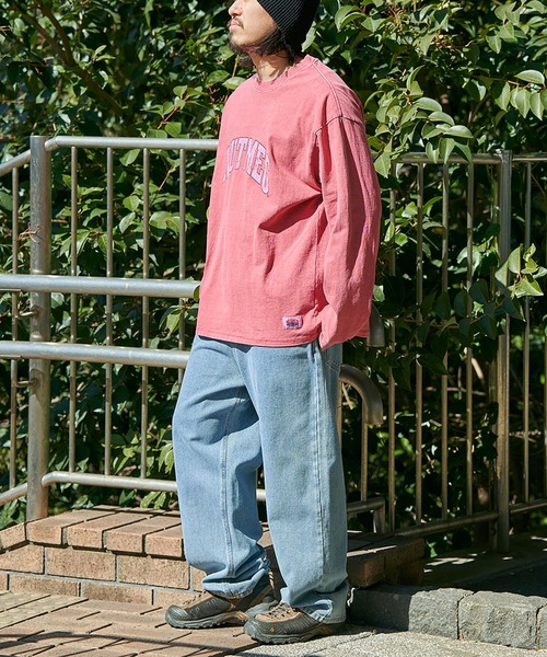 NO NEED（ノーニード）の「【NUTMEG】製品染めナンバリングロンＴ（Tシャツ/カットソー・メンズ・チャコール/ピンク/ブルー/グリーン/ブルー系その他・M/L）」の12枚目の写真