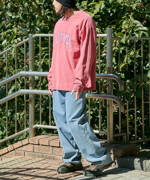 NO NEED（ノーニード）の「【NUTMEG】製品染めナンバリングロンＴ（Tシャツ/カットソー・メンズ・チャコール/ピンク/ブルー/グリーン/ブルー系その他・M/L）」の13枚目の写真