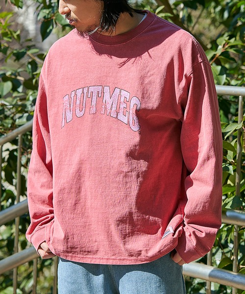 NO NEED（ノーニード）の「【NUTMEG】製品染めナンバリングロンＴ（Tシャツ/カットソー・メンズ・チャコール/ピンク/ブルー/グリーン/ブルー系その他・M/L）」の10枚目の写真