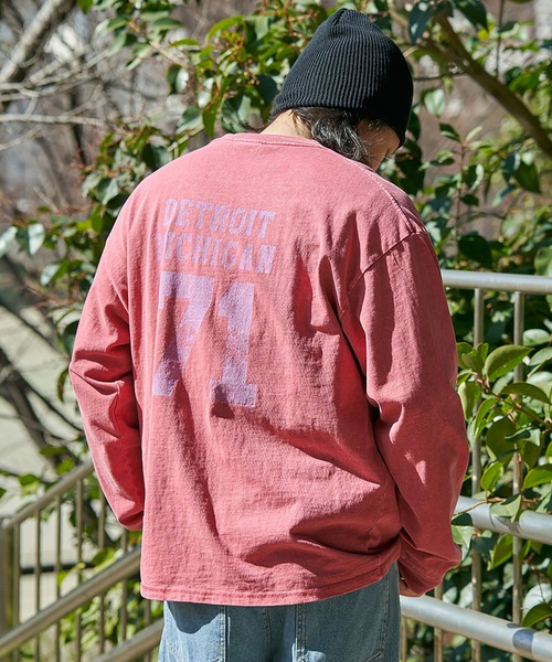 NO NEED（ノーニード）の「【NUTMEG】製品染めナンバリングロンＴ（Tシャツ/カットソー・メンズ・チャコール/ピンク/ブルー/グリーン/ブルー系その他・M/L）」の9枚目の写真