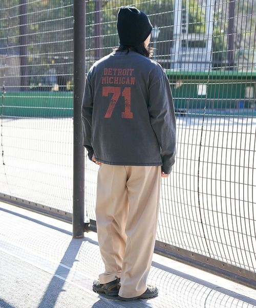 NO NEED（ノーニード）の「【NUTMEG】製品染めナンバリングロンＴ（Tシャツ/カットソー・メンズ・チャコール/ピンク/ブルー/グリーン/ブルー系その他・M/L）」の22枚目の写真