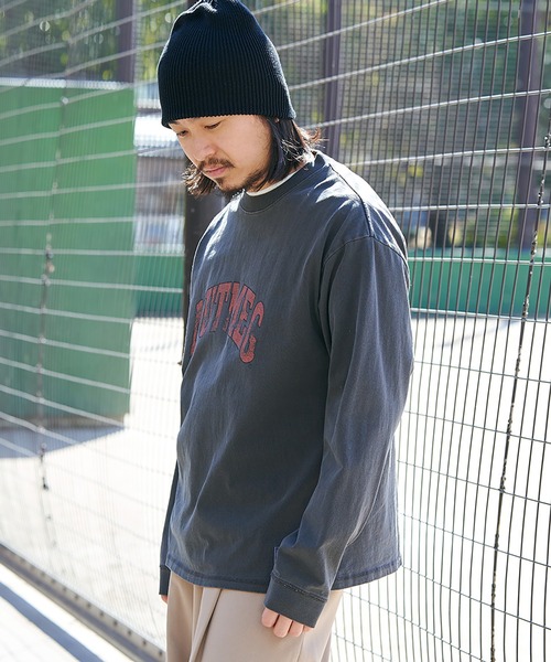 NO NEED（ノーニード）の「【NUTMEG】製品染めナンバリングロンＴ（Tシャツ/カットソー・メンズ・チャコール/ピンク/ブルー/グリーン/ブルー系その他・M/L）」の16枚目の写真