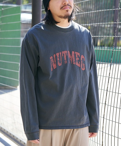 NO NEED（ノーニード）の「【NUTMEG】製品染めナンバリングロンＴ（Tシャツ/カットソー・メンズ・チャコール/ピンク/ブルー/グリーン/ブルー系その他・M/L）」の18枚目の写真