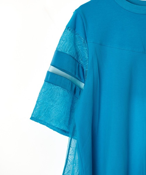 レースチュニックTシャツ（Tシャツ/カットソー）｜AULA AILA