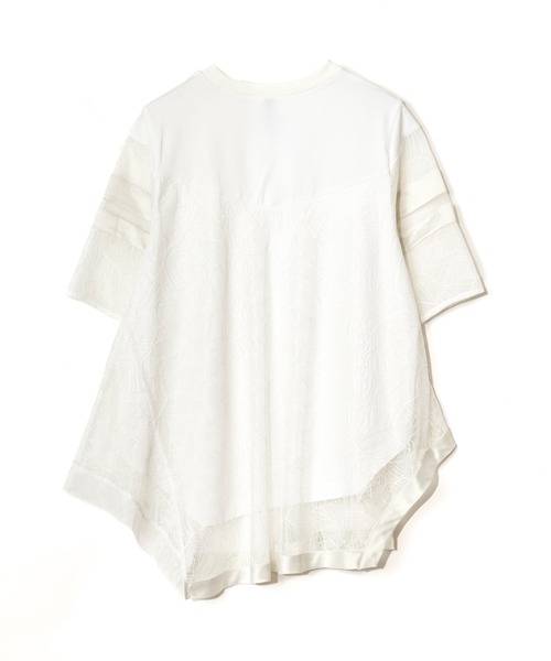 AULA AILA（アウラアイラ）の「レースチュニックTシャツ（Tシャツ/カットソー・レディース・ブラック/ブルー/オフホワイト・0）」の18枚目の写真