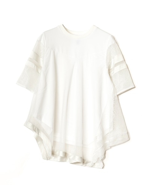 AULA AILA（アウラアイラ）の「レースチュニックTシャツ（Tシャツ/カットソー・レディース・ブラック/ブルー/オフホワイト・0）」の19枚目の写真