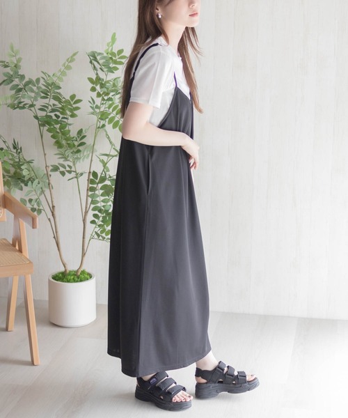 NAVY(ネイビー)の「nAvy ポリツイルキャミワンピースアンサンブル(ワンピース・レディース・ブルー/ブラック/ベージュ・M/L)」の10枚目の写真