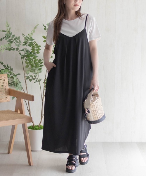 NAVY(ネイビー)の「nAvy ポリツイルキャミワンピースアンサンブル(ワンピース・レディース・ブルー/ブラック/ベージュ・M/L)」の8枚目の写真