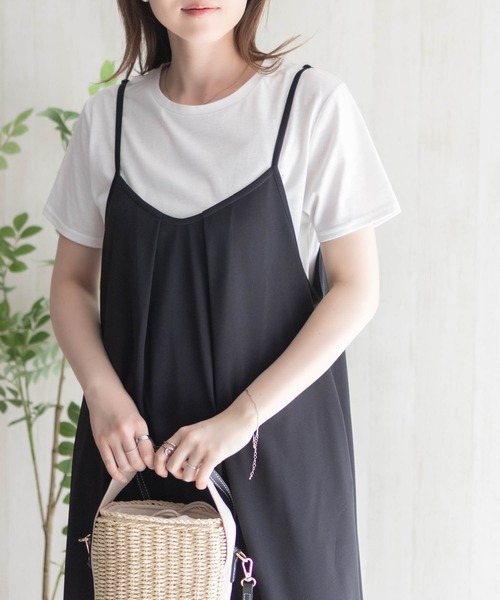 NAVY(ネイビー)の「nAvy ポリツイルキャミワンピースアンサンブル(ワンピース・レディース・ブルー/ブラック/ベージュ・M/L)」の4枚目の写真