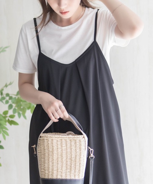 NAVY(ネイビー)の「nAvy ポリツイルキャミワンピースアンサンブル(ワンピース・レディース・ブルー/ブラック/ベージュ・M/L)」の7枚目の写真