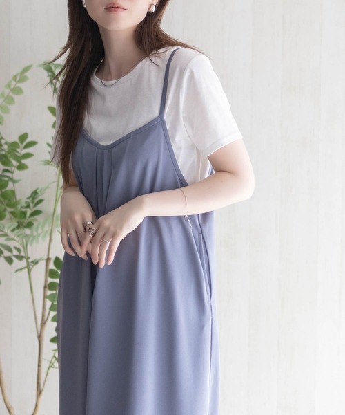 NAVY(ネイビー)の「nAvy ポリツイルキャミワンピースアンサンブル(ワンピース・レディース・ブルー/ブラック/ベージュ・M/L)」の13枚目の写真