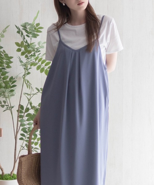 NAVY(ネイビー)の「nAvy ポリツイルキャミワンピースアンサンブル(ワンピース・レディース・ブルー/ブラック/ベージュ・M/L)」の12枚目の写真