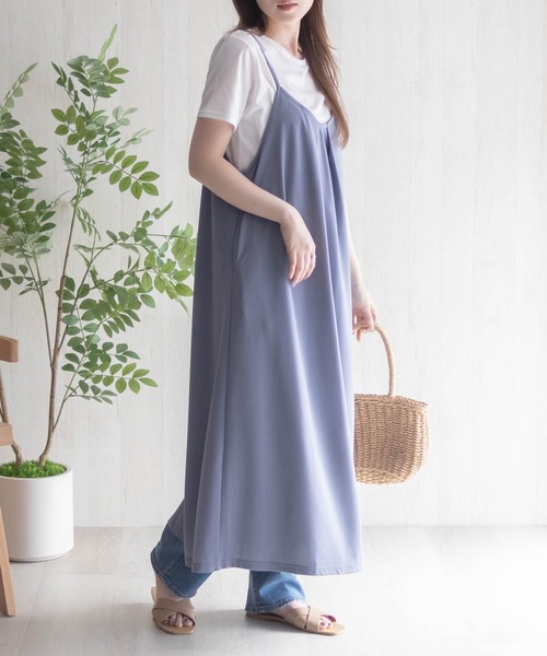 NAVY(ネイビー)の「nAvy ポリツイルキャミワンピースアンサンブル(ワンピース・レディース・ブルー/ブラック/ベージュ・M/L)」の17枚目の写真
