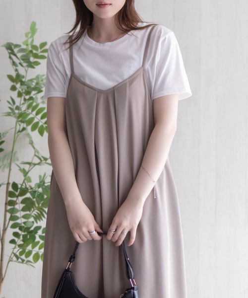 NAVY(ネイビー)の「nAvy ポリツイルキャミワンピースアンサンブル(ワンピース・レディース・ブルー/ブラック/ベージュ・M/L)」の20枚目の写真