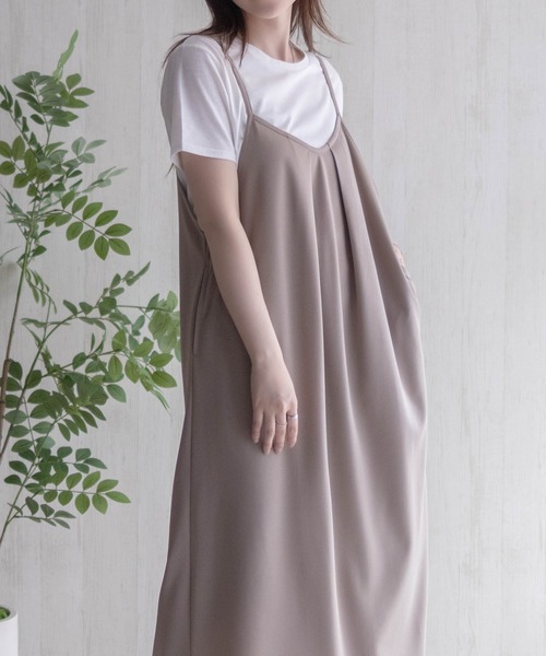 NAVY(ネイビー)の「nAvy ポリツイルキャミワンピースアンサンブル(ワンピース・レディース・ブルー/ブラック/ベージュ・M/L)」の19枚目の写真