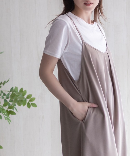 NAVY(ネイビー)の「nAvy ポリツイルキャミワンピースアンサンブル(ワンピース・レディース・ブルー/ブラック/ベージュ・M/L)」の21枚目の写真