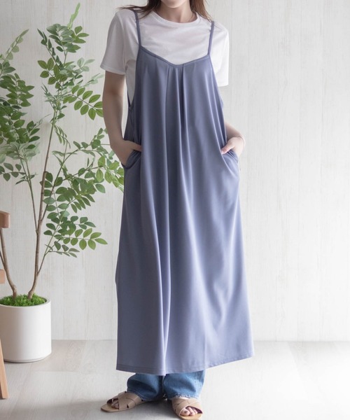 NAVY(ネイビー)の「nAvy ポリツイルキャミワンピースアンサンブル(ワンピース・レディース・ブルー/ブラック/ベージュ・M/L)」の18枚目の写真