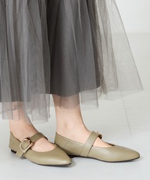 WA ORiental TRaffic | 配色バックル柔らかフラットパンプス/52118(パンプス)