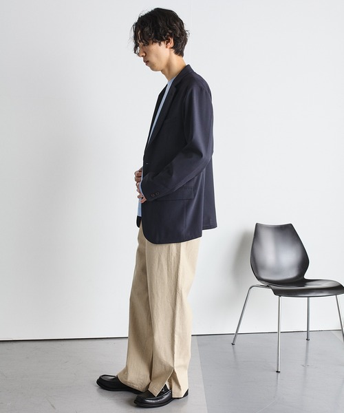 SHIPS.me(シップスミー)の「【ZOZO限定】SHIPS.me: 綿麻サイドスリットパンツ(その他パンツ・メンズ・ナチュラル/ブラウン/マスタード/ネイビー・S-Regular/S-Short/XS-Regular/XS-Short/XL-Regular/XL-Short/L-Regular/L-Short/M-Regular/M-Short)」の9枚目の写真