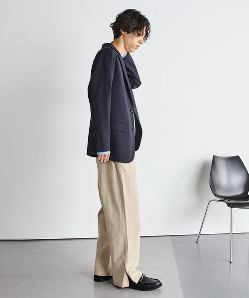 SHIPS.me(シップスミー)の「【ZOZO限定】SHIPS.me: 綿麻サイドスリットパンツ(その他パンツ・メンズ・ナチュラル/ブラウン/マスタード/ネイビー・S-Regular/S-Short/XS-Regular/XS-Short/XL-Regular/XL-Short/L-Regular/L-Short/M-Regular/M-Short)」の11枚目の写真