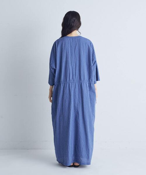 conges payes ADIEU TRISTESSE（コンジェ ペイエ アデュートリステス）の「【FAVE】パッチポケット前あきワンピース（ワンピース・レディース・オフホワイト/ブルー/ブラウン・38）」の12枚目の写真