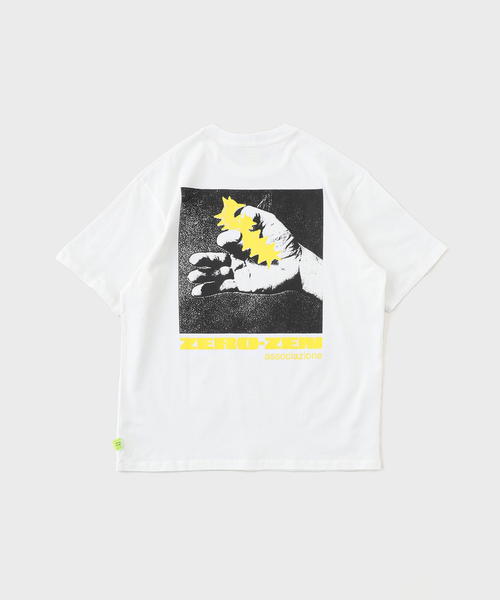 LOOSE JOINTS(ルーズジョインツ)の「LOOSE JOINTS/ルーズ・ジョインツ ED DAVIS-ZERO-ZEN(Tシャツ/カットソー・メンズ・ホワイト/ブラック・MEDIUM/LARGE)」の4枚目の写真