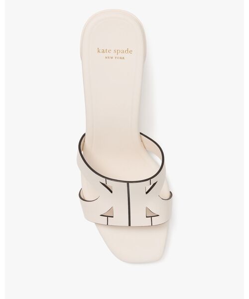 kate spade new york（ケイトスペード ニューヨーク）の「デュオ ブロック ヒール サンダル（サンダル・レディース・ベージュ・7/6/8/5）」の4枚目の写真