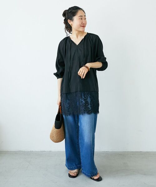 le.coeur blanc（ルクールブラン）の「NICOLASLAINAS別注トングサンダル（サンダル・レディース・ブラック・37/38）」の6枚目の写真