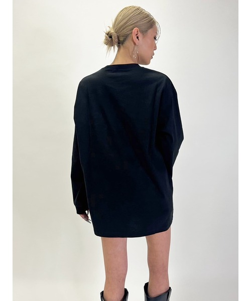 EGOIST(エゴイスト)の「BIG EG刺繍ユニセックスロンT(Tシャツ/カットソー・レディース・ブラック/ホワイト/ネイビー・FREE)」の16枚目の写真