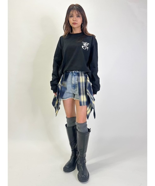 BIG EG刺繍ユニセックスロンT（Tシャツ/カットソー）｜EGOIST