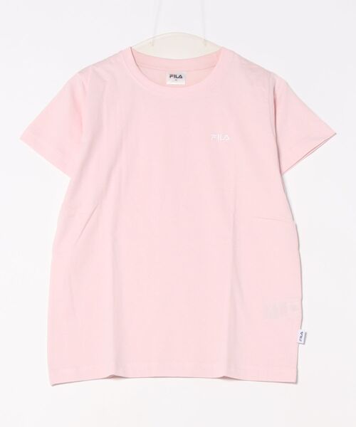 FILA（フィラ）の「《FILA》S/SワンポイントTシャツ FDFGL0042（Tシャツ/カットソー・レディース・ブラック/サックスブルー/ホワイト/ピンク・M/L/LL）」の4枚目の写真