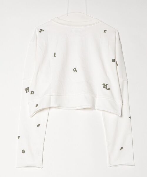 HTH（エイチティーエイチ）の「All over pattern long tee（Tシャツ/カットソー・レディース・アクア/アイボリー/グレー・フリー）」の4枚目の写真