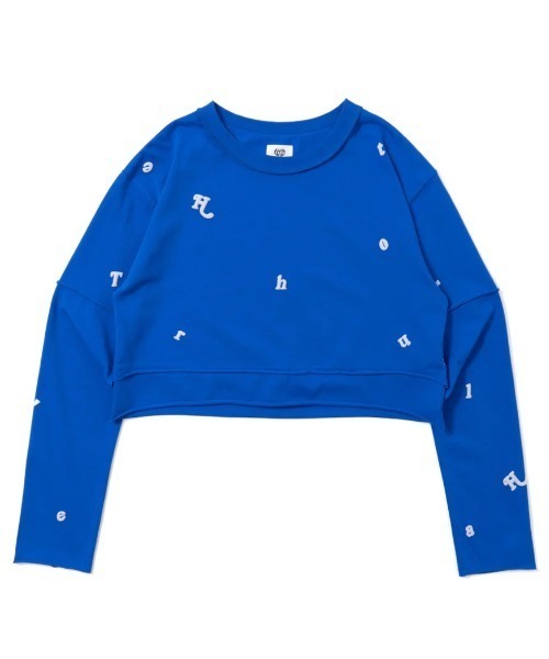 HTH（エイチティーエイチ）の「All over pattern long tee（Tシャツ/カットソー・レディース・アクア/アイボリー/グレー・フリー）」の3枚目の写真