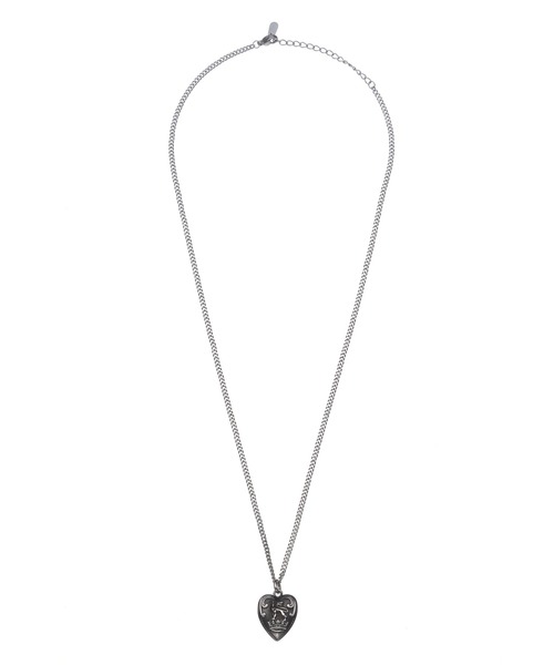 LION HEART(ライオンハート)の「【限定展開】“LH-1”パフィーハートネックレス/サージカルステンレス(金属アレルギー対応)【LION HEART / ライオンハート】(ネックレス・メンズ・シルバー・55cm)」の6枚目の写真