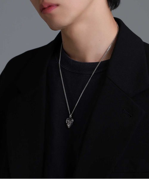 LION HEART(ライオンハート)の「【限定展開】“LH-1”パフィーハートネックレス/サージカルステンレス(金属アレルギー対応)【LION HEART / ライオンハート】(ネックレス・メンズ・シルバー・55cm)」の17枚目の写真