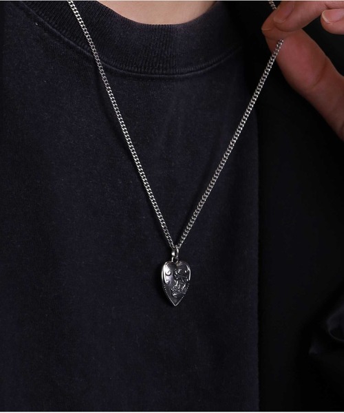 LION HEART(ライオンハート)の「【限定展開】“LH-1”パフィーハートネックレス/サージカルステンレス(金属アレルギー対応)【LION HEART / ライオンハート】(ネックレス・メンズ・シルバー・55cm)」の16枚目の写真