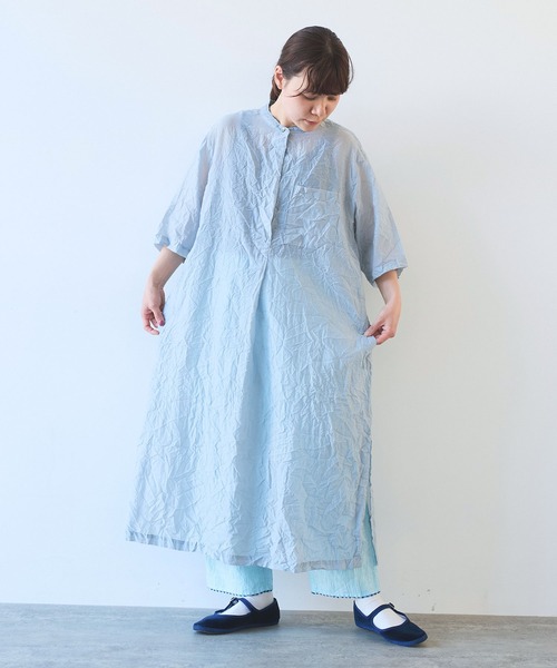 セール】120/2コットンナイロン キャッチワッシャーシャツ