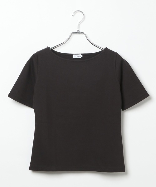 LEPSIM(レプシィム)の「多機能リブ5分袖T 286159(Tシャツ/カットソー・レディース・ブラック/オフホワイト/ホワイト×ブラック・FREE)」の22枚目の写真