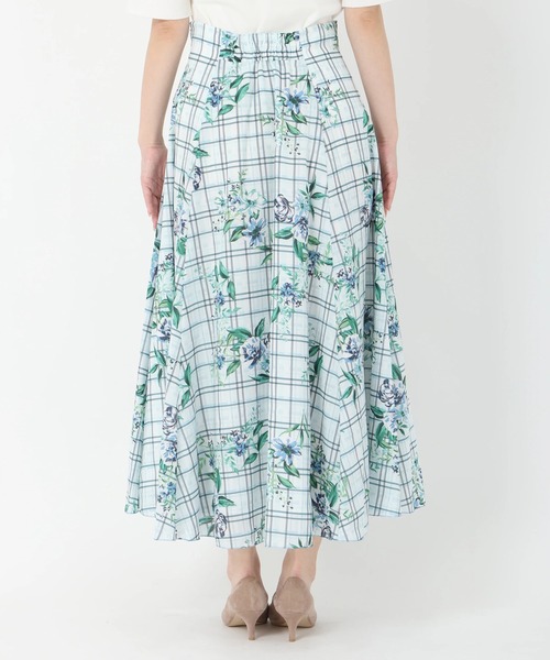 STRAWBERRY-FIELDS(ストロベリーフィールズ)の「ソフトマーメイドプリントスカート(スカート・レディース・ブルー系・2)」の5枚目の写真