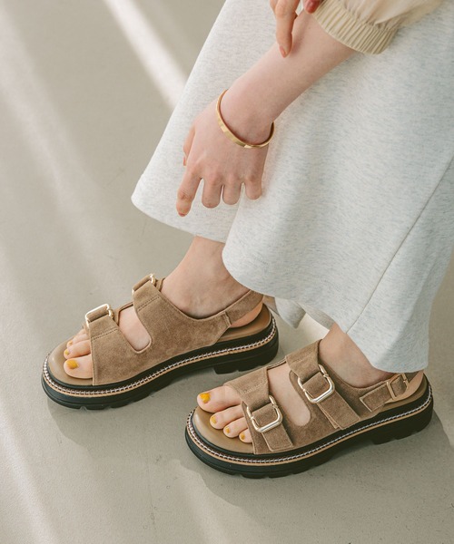 着脱簡単♪]ダブルバックルサンダル（サンダル）｜BAYFLOW（ベイフロー
