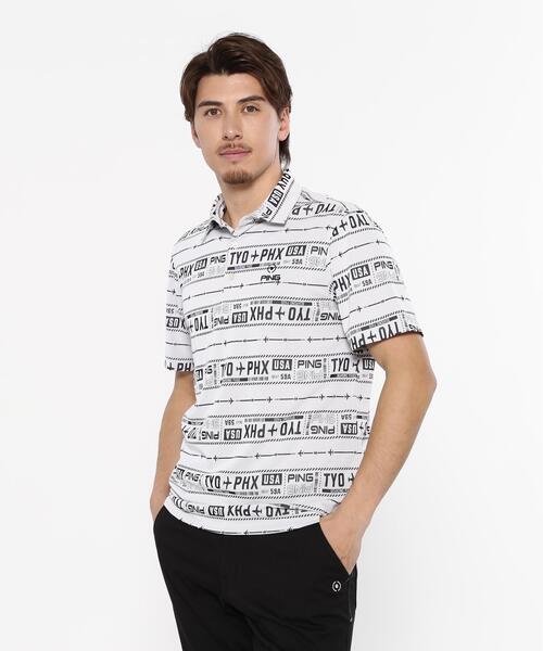 PING APPAREL — рубашка‑поло с воротником в клетку, полуслой "NATIVE" (мужская)