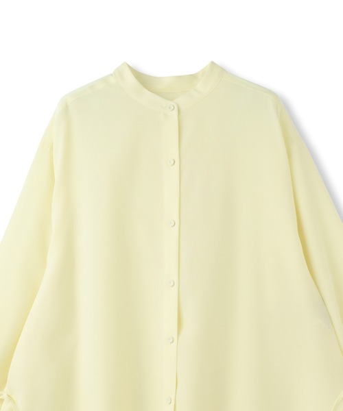 LAUTREAMONT（ロートレアモン）の「サイドリボンドレープブラウス≪イージーケア≫（シャツ/ブラウス・レディース・ライトブルー/イエロー/ブラック/ホワイト・9号）」の13枚目の写真