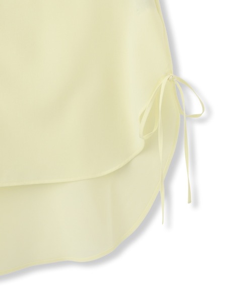 LAUTREAMONT（ロートレアモン）の「サイドリボンドレープブラウス≪イージーケア≫（シャツ/ブラウス・レディース・ライトブルー/イエロー/ブラック/ホワイト・9号）」の15枚目の写真