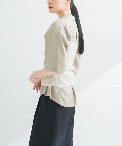 URBAN RESEARCH（アーバンリサーチ）の「ラミー混リブシアーキャミソール（キャミソール・レディース・ブラウン系その他/ホワイト系その他・FREE）」の11枚目の写真