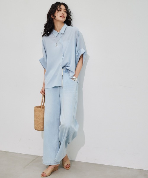 BARNYARDSTORM（バンヤードストーム）の「BARNYARDSTORM / Ｖカットウェッジミュール【一部店舗限定】（サンダル・レディース・ベージュ・37/36/38）」の2枚目の写真