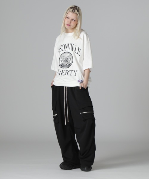 DANKE SCHON(ダンケシェーン)の「【WEB&DEPOT限定】DankeSchon/ダンケシェーン/16OE S/S TEE MAS(Tシャツ/カットソー・レディース・ホワイト/ブラック・L/M/S)」の6枚目の写真