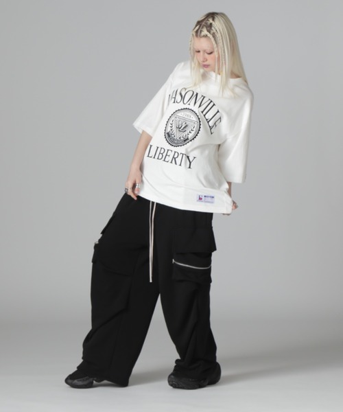 DANKE SCHON(ダンケシェーン)の「【WEB&DEPOT限定】DankeSchon/ダンケシェーン/16OE S/S TEE MAS(Tシャツ/カットソー・レディース・ホワイト/ブラック・L/M/S)」の7枚目の写真