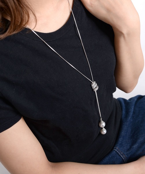 MARAI（マーライ）の「パールスパイラルネックレス キレイめ（ネックレス・レディース・シルバー/ゴールド・FREE）」の2枚目の写真