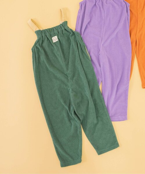 BREEZE（ブリーズ）の「【WEB限定】パイルオールインワン（つなぎ/オールインワン・キッズ・グリーン/オレンジ/パープル・80/90/100/110/120/130）」の2枚目の写真